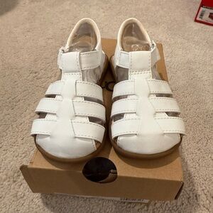 White Kids Sandals